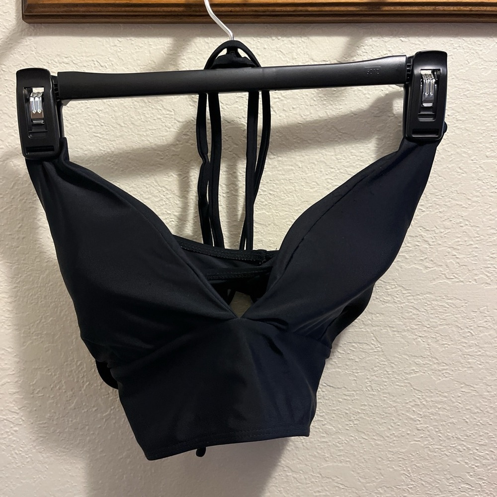 SHEIN Black Bikini Top